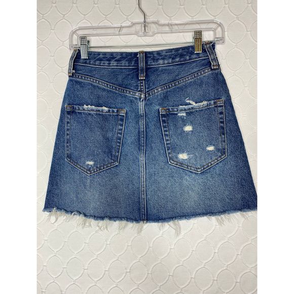 Abercrombie Zoe Vintage A-line Denim Mini Skirt - Picture 5 of 5